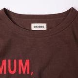 MMM TEE in BROWN/RED