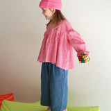 Bloom Blouse | Raspberry Gingham