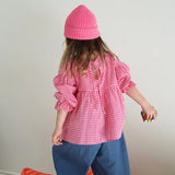 Bloom Blouse | Raspberry Gingham