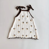 Bloom Pointelle Tie Dress | Chocolate