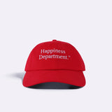 HAPPINESS DEPT. DAD CAP in RED