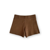 Organic Milano Knit Shorts - Brownie