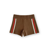 Organic Milano Knit Shorts - Brownie