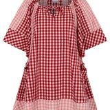 Bloom Check Dress