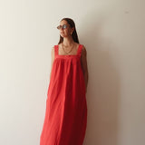 Juno Slip Dress - Red