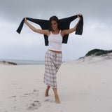 Remi Midi Skirt - Juniper Check