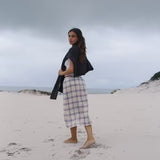 Remi Midi Skirt - Juniper Check