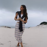 Remi Midi Skirt - Juniper Check