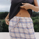 Remi Midi Skirt - Juniper Check