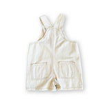 Organic Everyday Twill Short Overalls - Milk