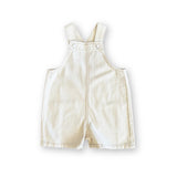 Organic Everyday Twill Short Overalls - Milk