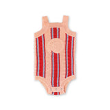 Organic Island Stripe Shell Singletsuit