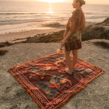 Cuban Tropical Picnic Rug - Bronze