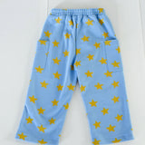 Holiday Pants - Blue + Mustard Stars