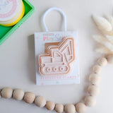 Eco Playdough Stamp | Excavator Pink