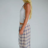 Remi Midi Skirt - Juniper Check