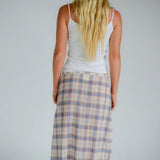 Remi Midi Skirt - Juniper Check