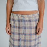Remi Midi Skirt - Juniper Check