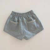Duo Denim Shorts - Vintage Blue