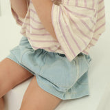 Duo Denim Shorts - Vintage Blue