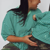Cool Mint Stripe Tee - Adults