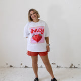 Juicy Oversized Tee - White