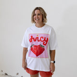 Juicy Oversized Tee - White