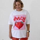 Juicy Oversized Tee - White