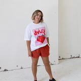 Juicy Oversized Tee - White