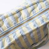 Butter Blue Seersucker Quilted Bag