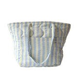 Butter Blue Seersucker Quilted Bag