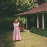 Bisset Maxi - Pink Seersucker