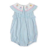 Sailor Stripe Ava Collared Romper