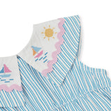 Sailor Stripe Ava Collared Romper