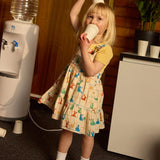 Hopscotch Tully Tiered Pinafore Dress