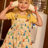Hopscotch Tully Tiered Pinafore Dress