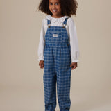 Austin Denim Overalls Blue Check