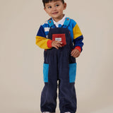 Sammy Corduroy Colour Block Overalls