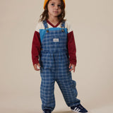 Austin Denim Overalls Blue Check