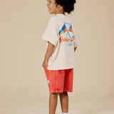 Noah Denim Pocket Shorts Apple Red