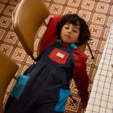 Sammy Corduroy Colour Block Overalls