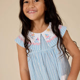 Sailor Stripe Lucy Collared Dress