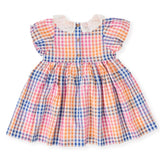 Rainbow Gingham Flo Smocked Dress