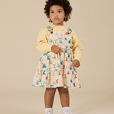 Hopscotch Tully Tiered Pinafore Dress