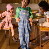 Austin Denim Overalls Blue Check
