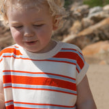 Organic Island Stripe Playsuit