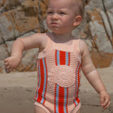 Organic Island Stripe Shell Singletsuit