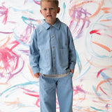 Organic Canvas Utility Pocket Pant - Duck Egg