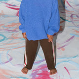 Organic Textured Boucle Knit Pull Over - Cobalt