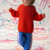 Organic Textured Boucle Knit Pull Over - Sauce